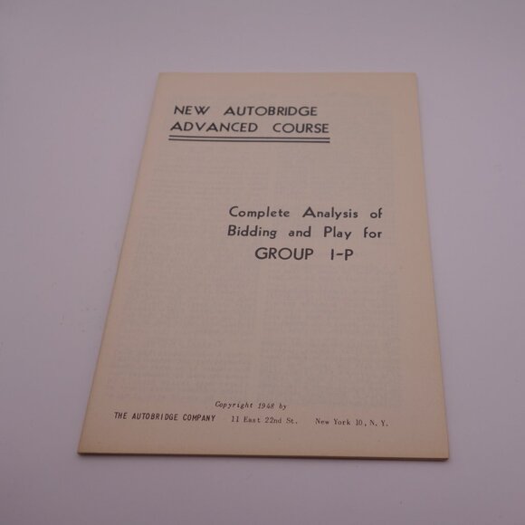 AUTO BRIDGE Play-Yourself Bridge Game by ACTUAL PLAY with CHARLES H. GOREN - Picture 12 of 16